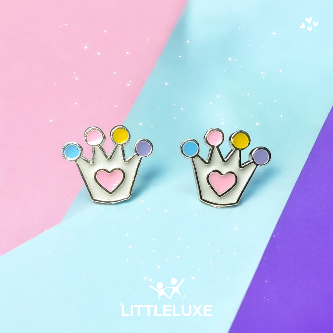 Special Princess Tiara and Silver Earrings for Your Little Princess