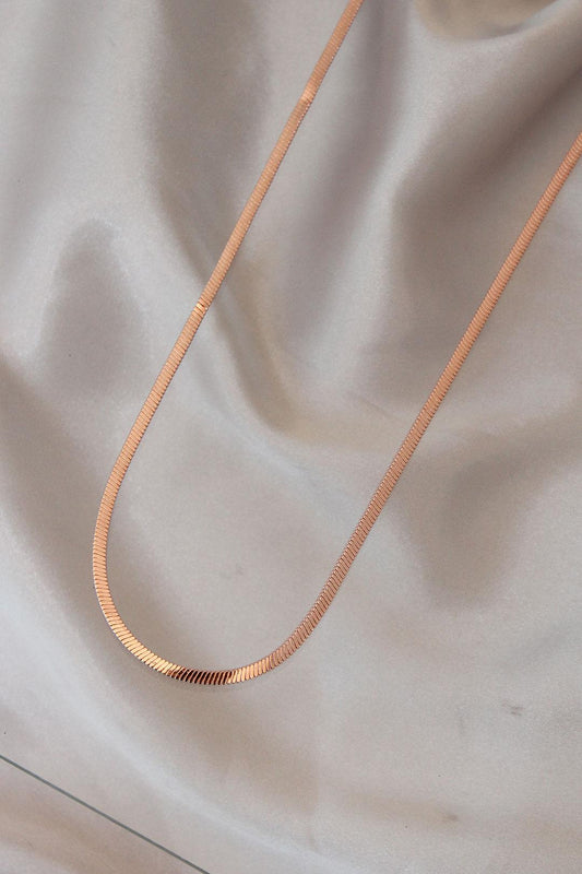 New Season Rose Gold Plated Stylish Chain Necklace for Women