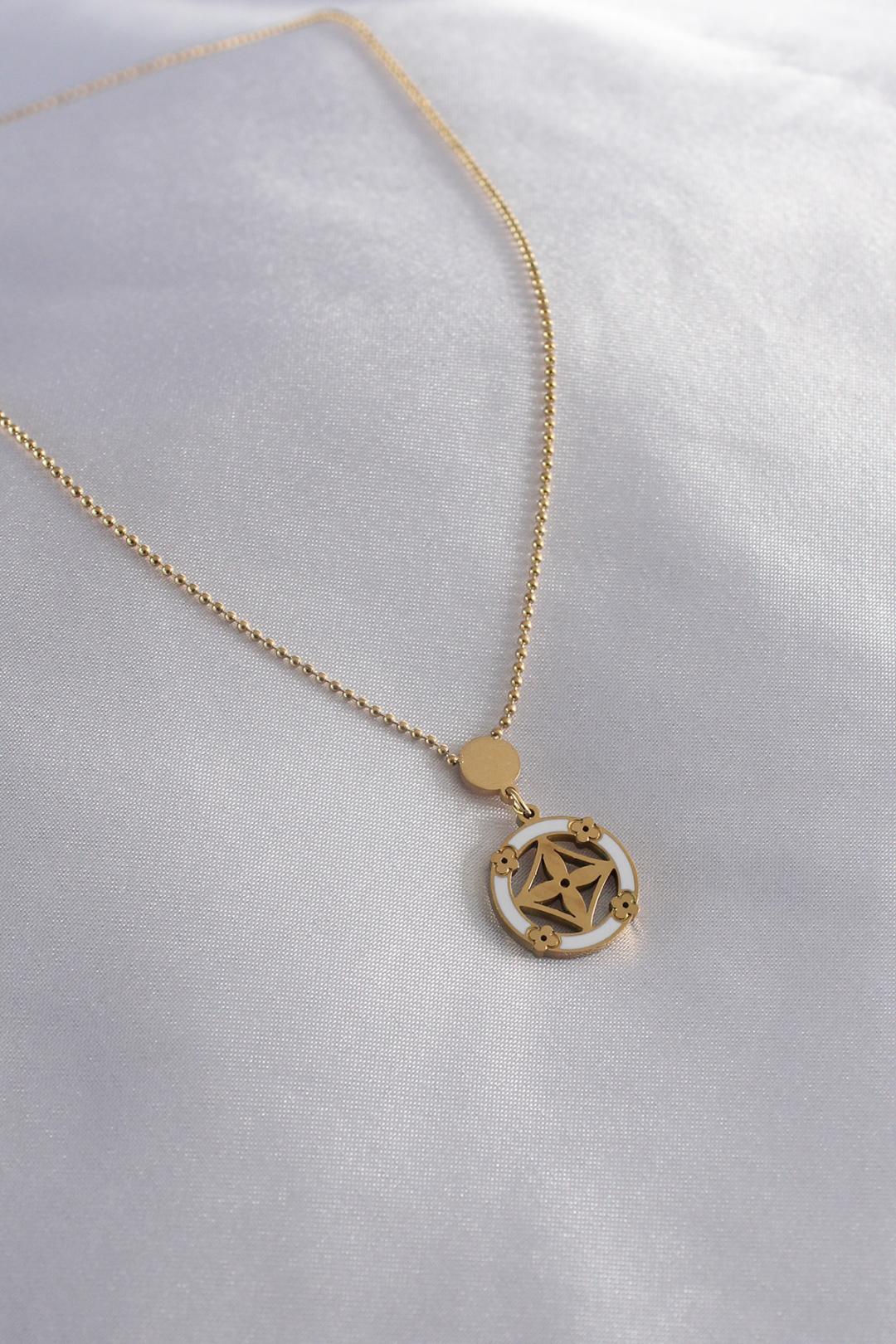 Stunning 316L Stainless Steel Gold Flower Pendant Necklace for Women