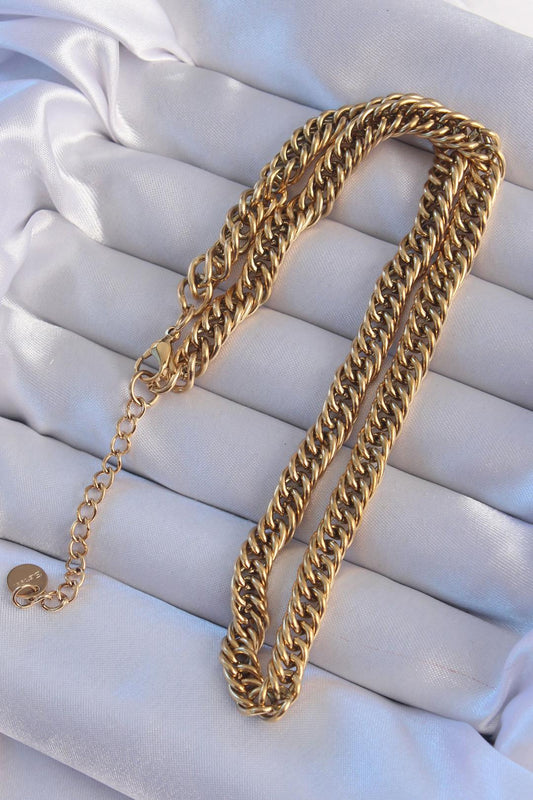 Stunning 316L Stainless Steel Gold Chain Necklace