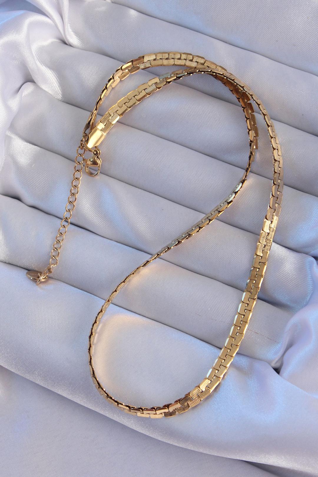 Stunning Gold-Toned 316L Stainless Steel Layered Necklace