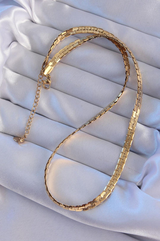 Stunning Gold-Toned 316L Stainless Steel Layered Necklace