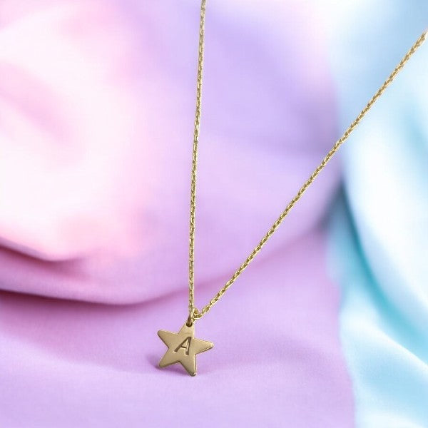 Charming Silver Star Necklace for Girls - Adorable Children's Silver Jewelry, Stylish Designs for Little Girls