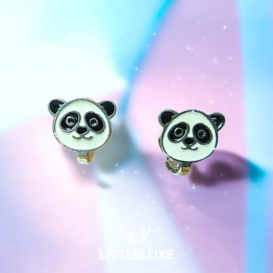 Adorable and Serene Panda Silver Earrings for My Sweet Daughter