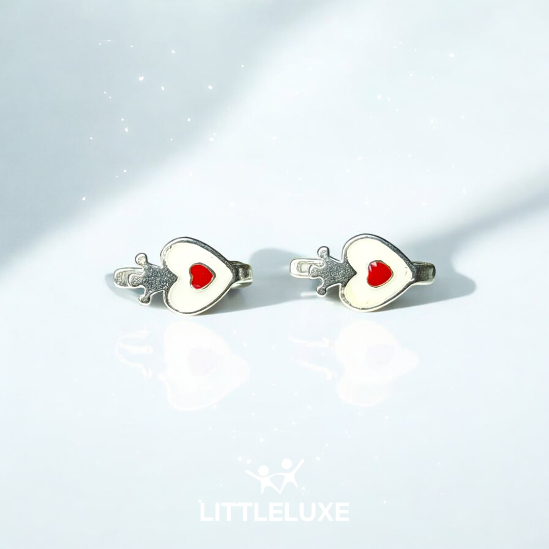 Adorable Silver Earrings for Your Little Princess - Perfect Gift for Girls