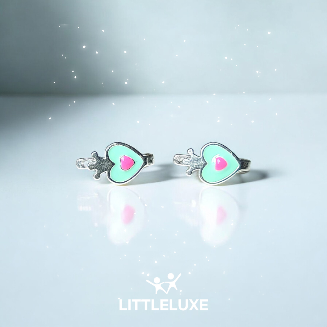 Adorable Silver Earrings for Your Little Princess - Perfect Gift for Girls