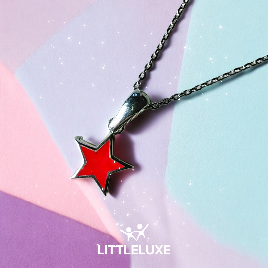 You're My One and Only Shining Star: Silver Necklace for Girls