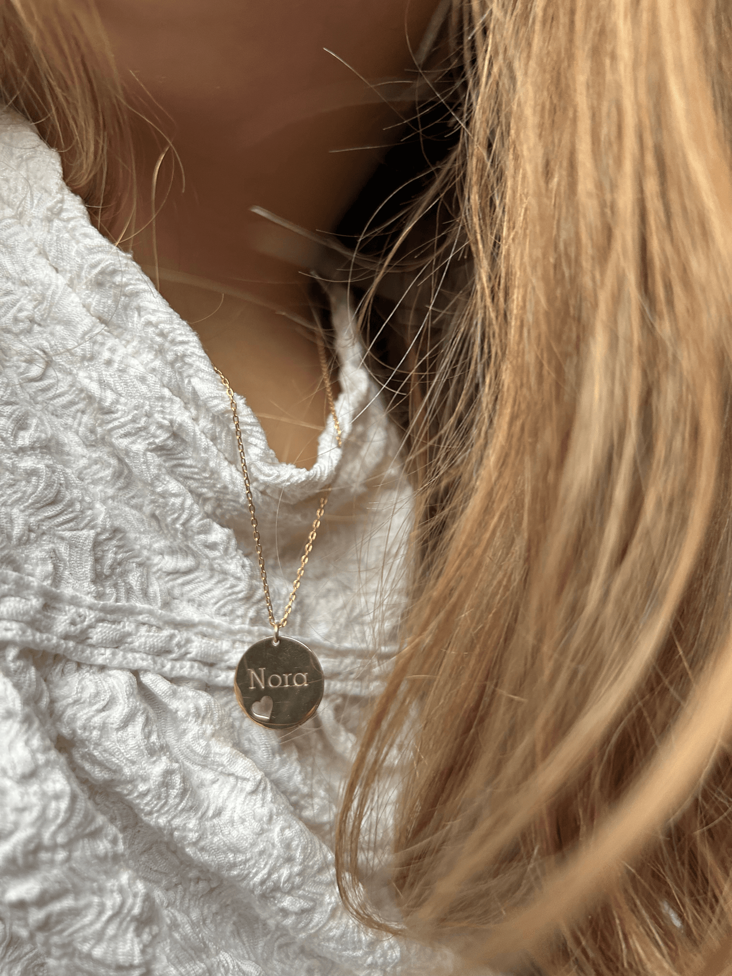 Gold-Plated Heart-Shaped Personalized Name Pendant Necklace for Girls - 925 Sterling Silver Children's Jewelry Collection