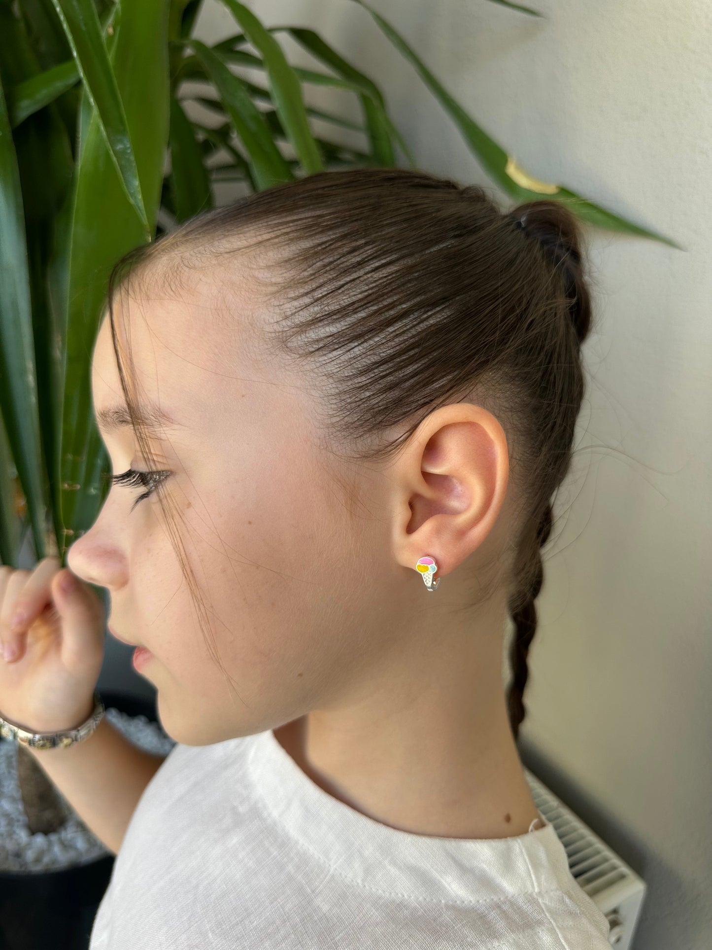 Colorful Ice Cream Silver Earrings for My Ice Cream-Loving Daughter