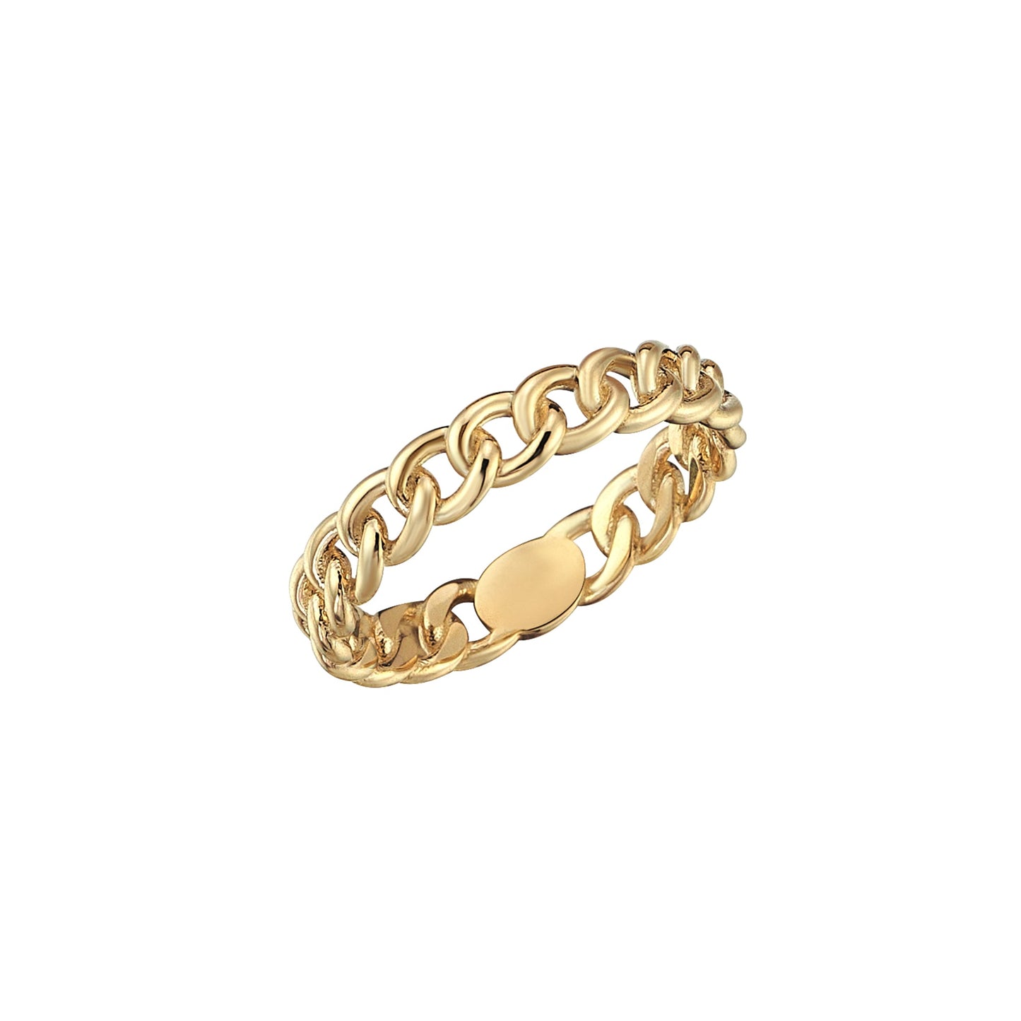 Statement Bold Chain Gold Ring