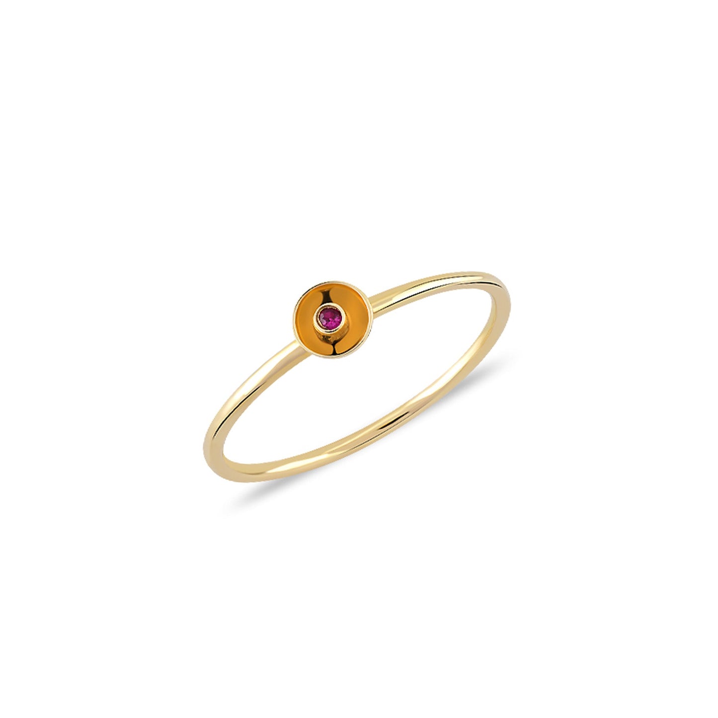 Stunning Gemstone-Studded Gold Ring - Elegant Jewelry Design