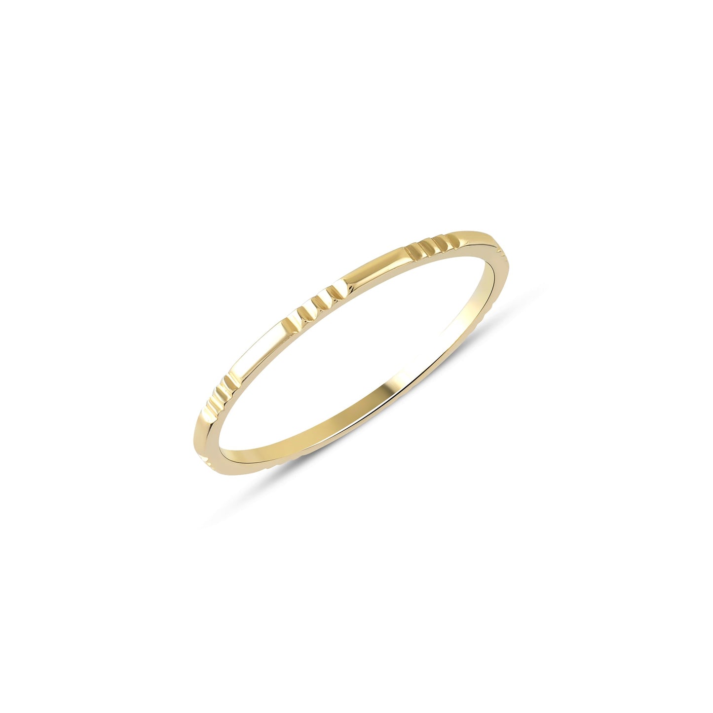 Stunning Gold Stacked Link Ring - Unique Design for Effortless Style