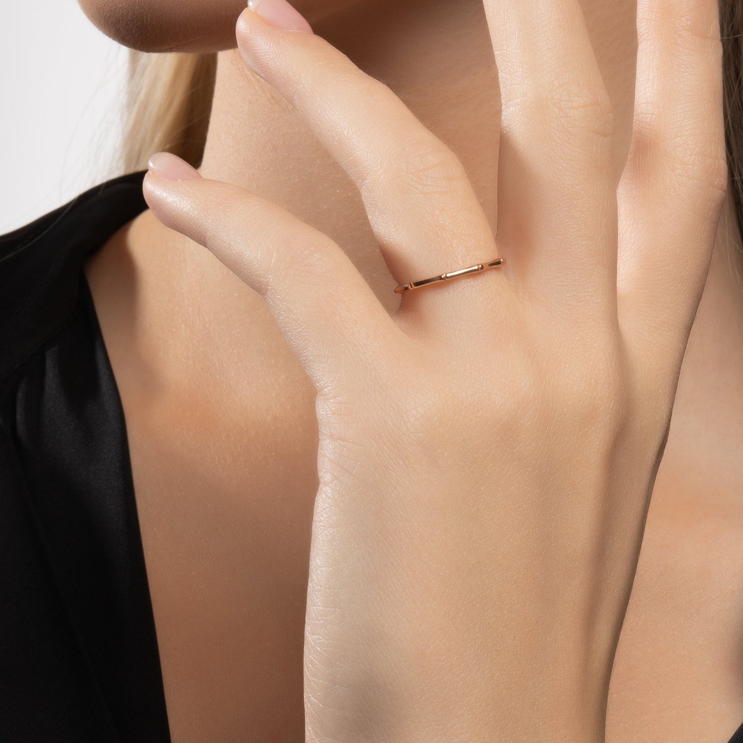 Statement Gold Bone Shaped Ring