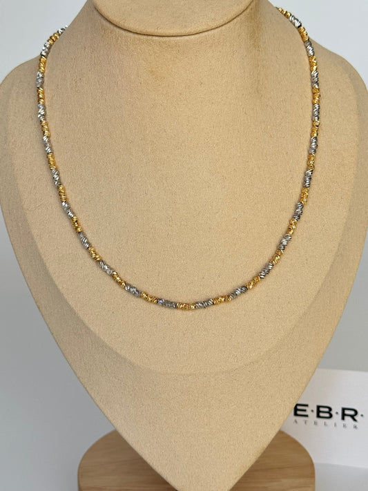 Stunning Two-Tone Gold-Plated Dorika Necklace