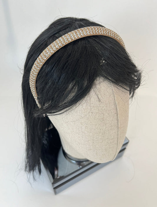 Elegant Darya Brown Crystal Stone Hairband - Chic and Stylish Accessory