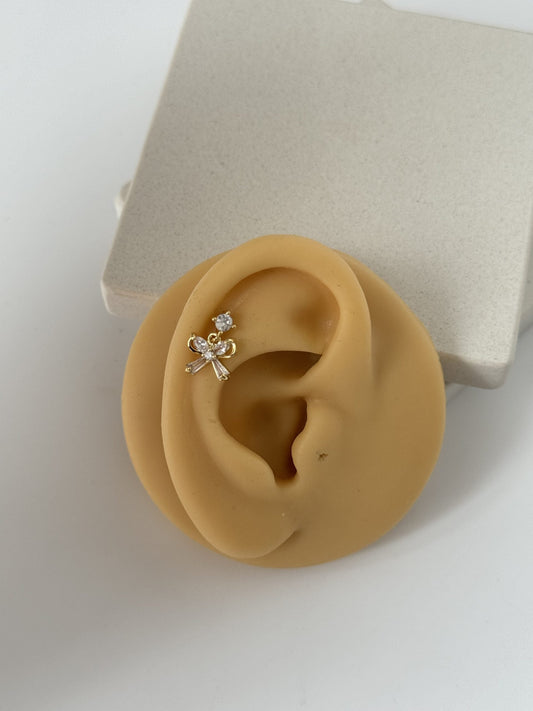 Chic Bow Tragus Piercing Jewelry – Stylish Ear Accessory