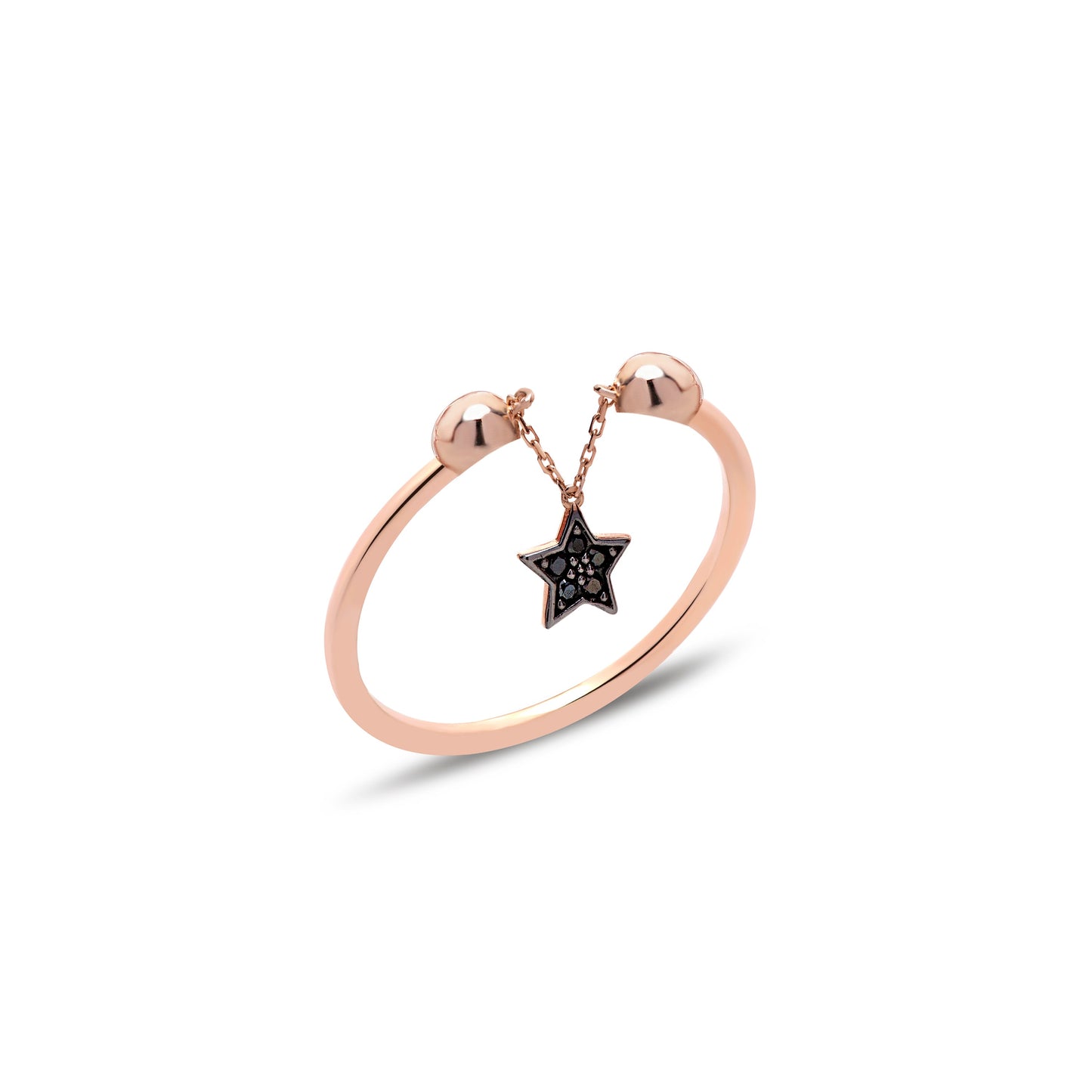 Stunning Gold Star Pendant Cabaret Ring