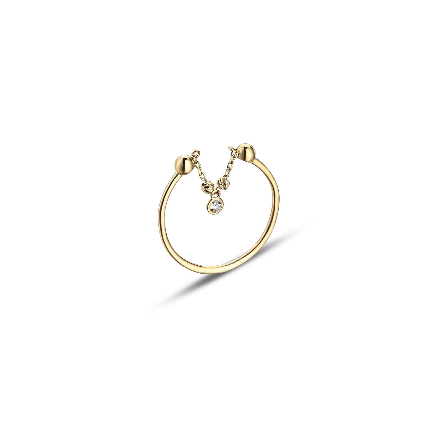 Stunning Cabaret Gold Drop Ring - Elevate Your Style!