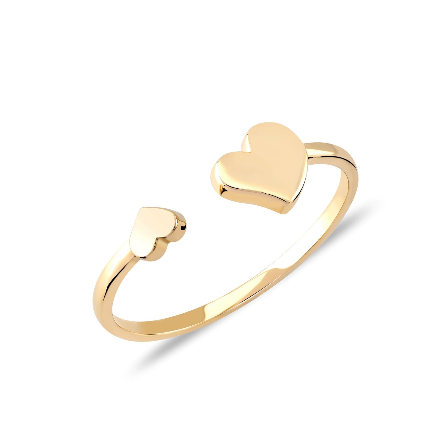 Charming Gold Heart Ring - Cabaret Mini Design