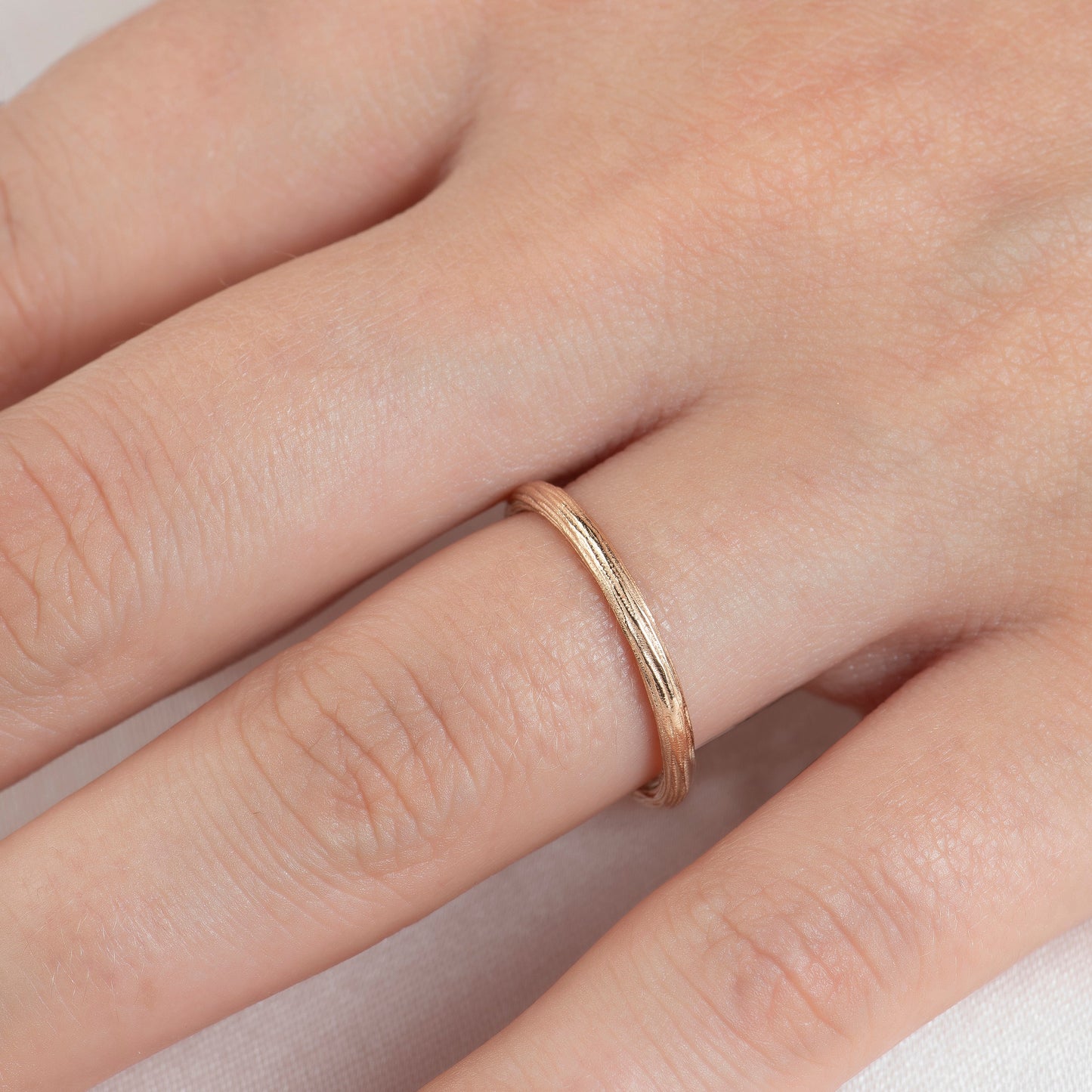 Elegant Cabaret Gold Wooden Ring - Stylish and Unique Jewelry Piece