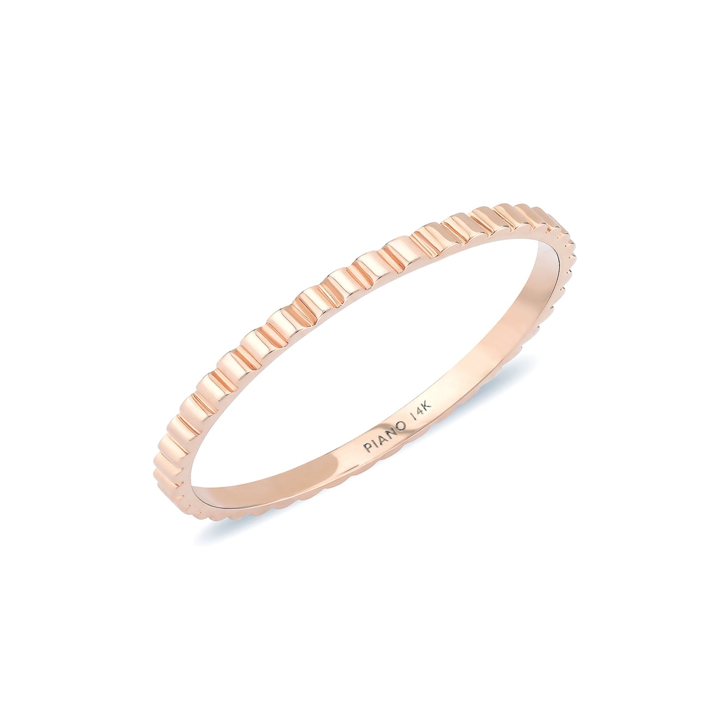 Stunning Andante Mini Curve Gold Ring - Elegant and Unique Design