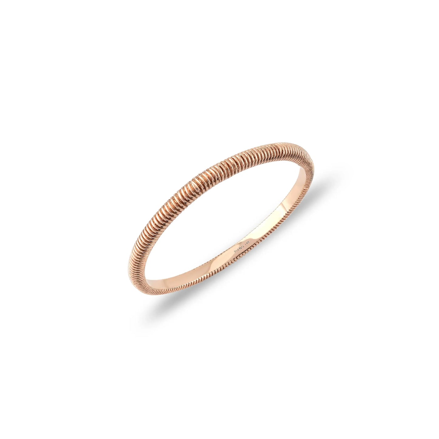 Elegant Andante Thin Spiral Gold Ring - Timeless Beauty for Every Occasion