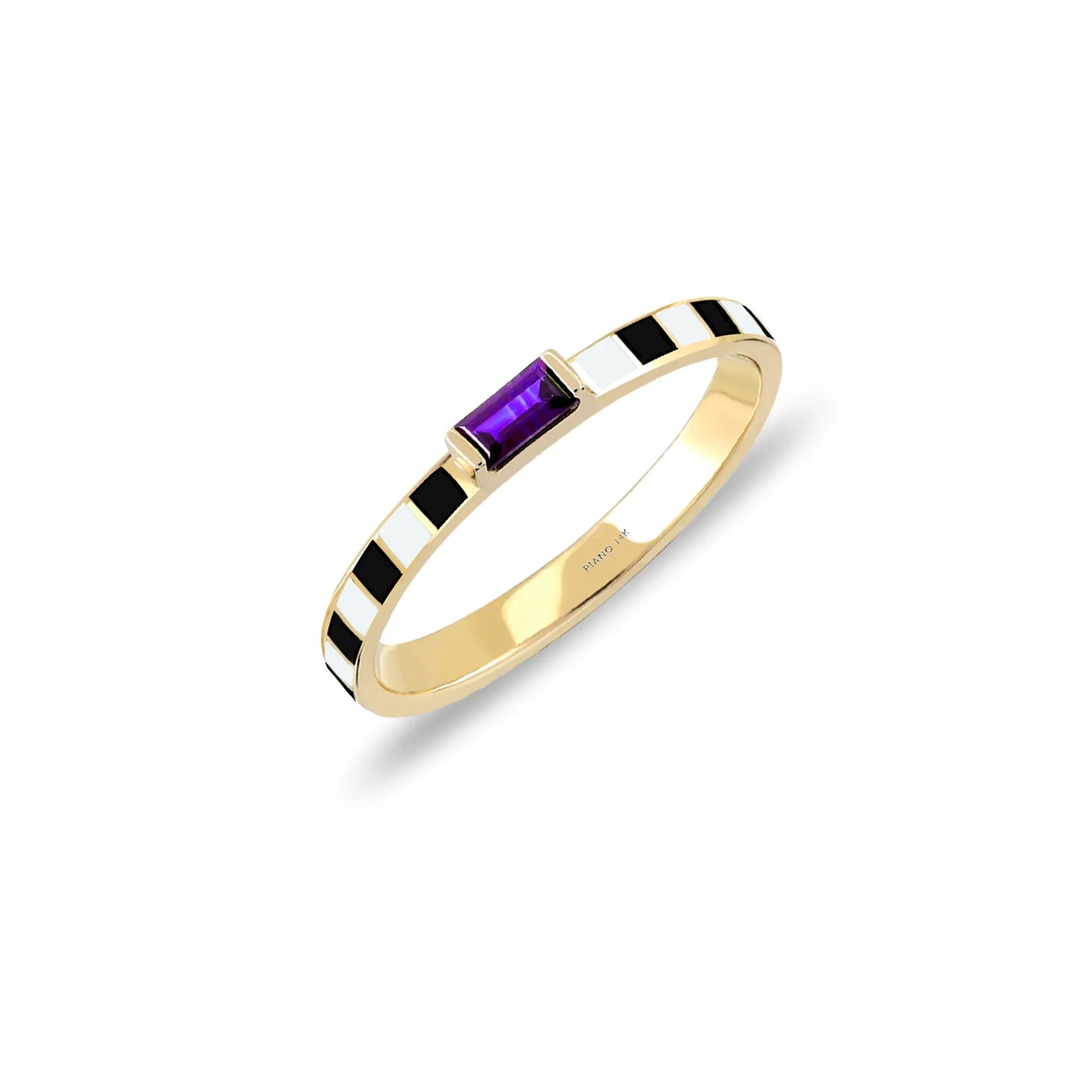 Rhythm Dolce Horizontal Gold Ring – Elegant and Stylish Jewelry