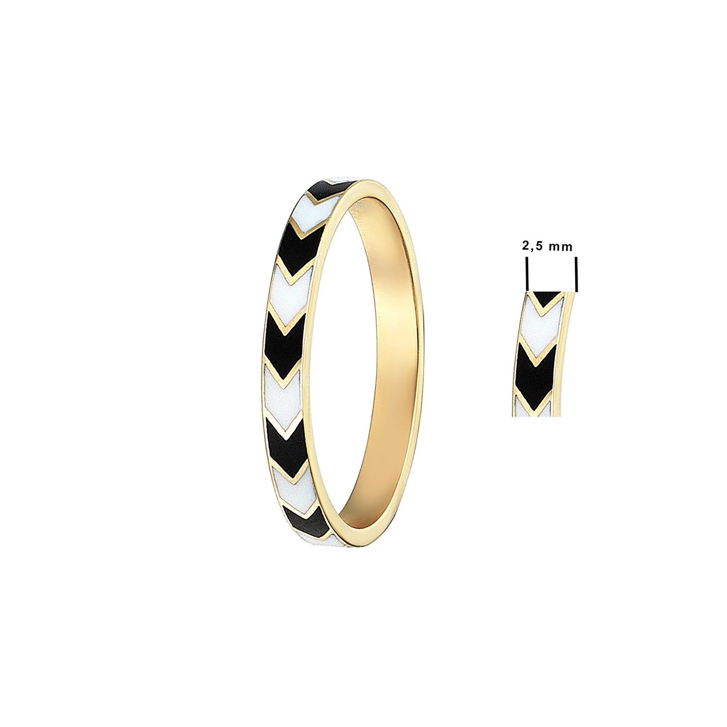 Rhythm Way Elegant Gold Ring - Mineli Design