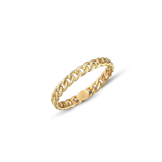 Delicate Gold Chain Ring - Elegant and Stylish Jewelry Piece