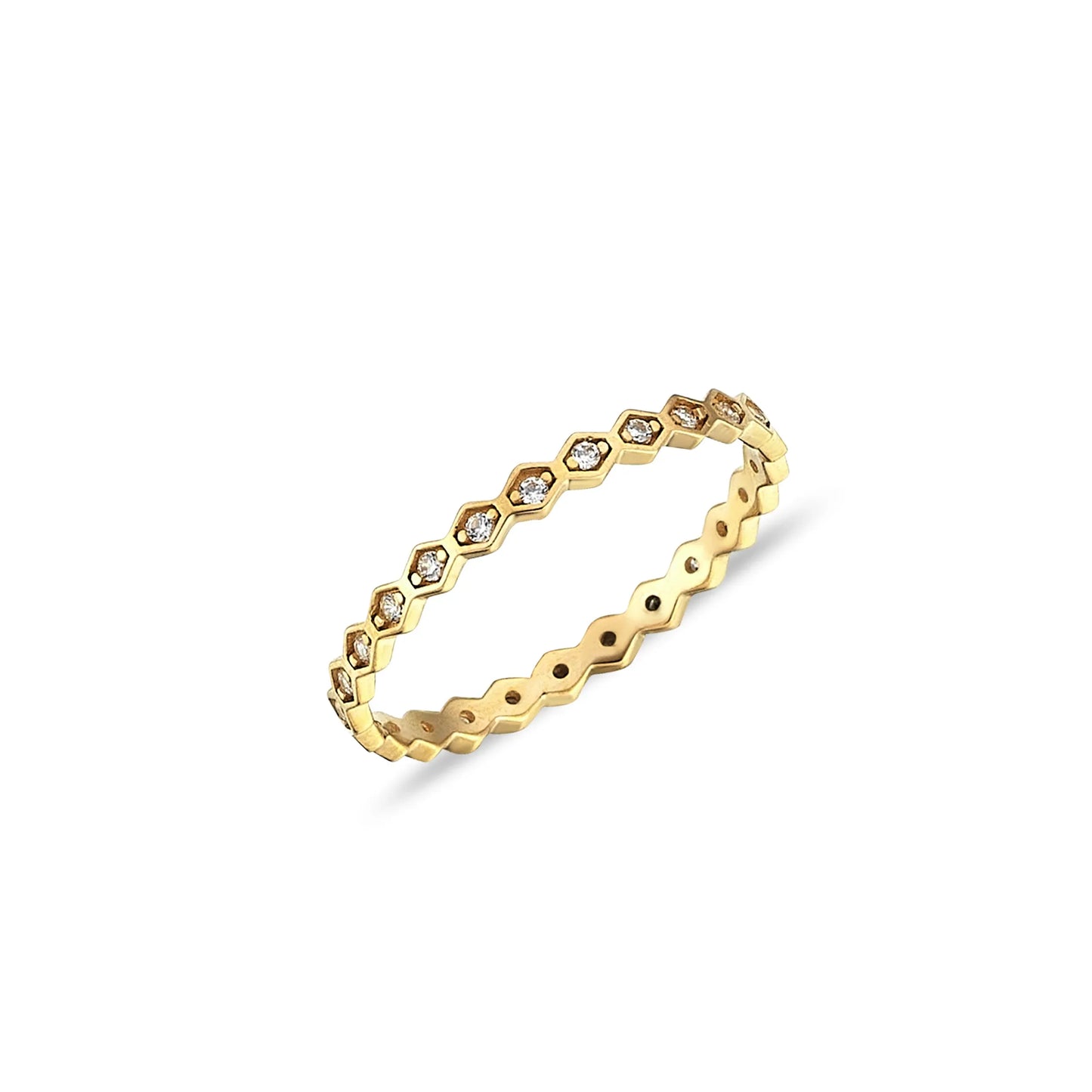 Rhytym Forte Stunning Petek Gold Ring for Pets