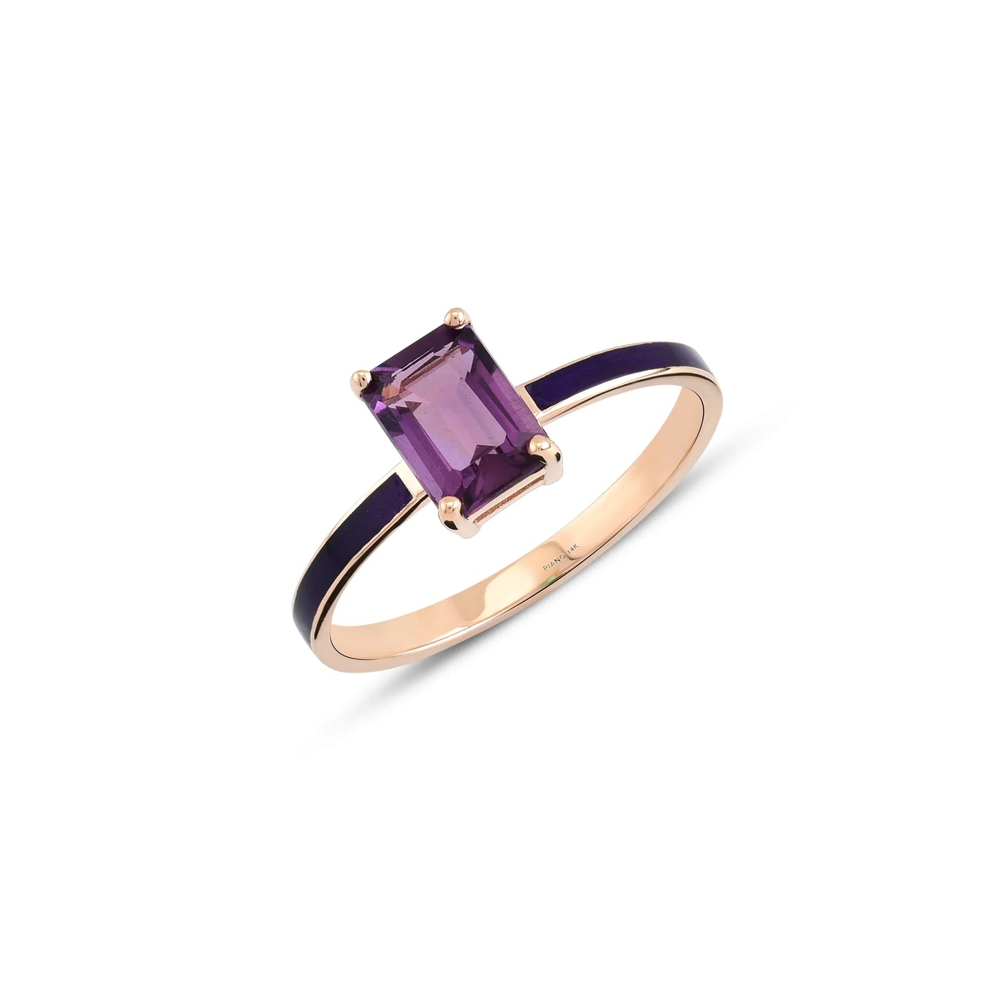 Rhythm Mini Gemstone Octagon Gold Ring - Dazzling Elegance for Every Occasion