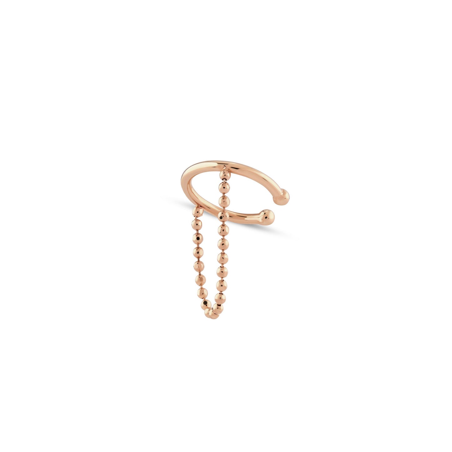 Stylish Gold Hoop Ear Cuff with Clustered Design - Perfect Statement Piece!