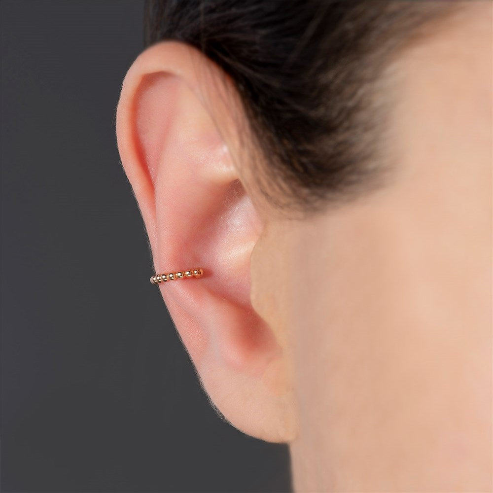 Gold Top-Top Compression Hoop Earcuff – Stylish and Chic Accessory