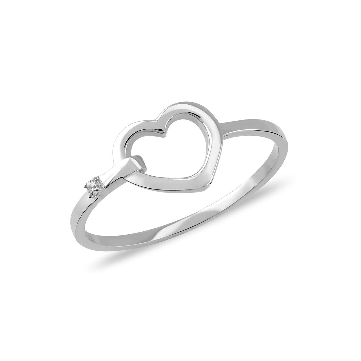 Stunning Cabaret Heart-Shaped Gold Ring with Lock Design