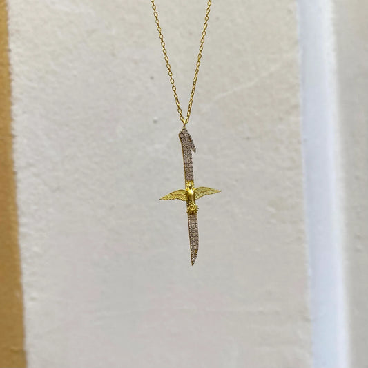 925 Sterling Silver Elif Ankha Necklace - Unique and Meaningful Jewelry