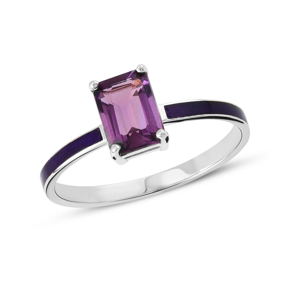 Rhythm Mini Gemstone Octagon Gold Ring - Dazzling Elegance for Every Occasion